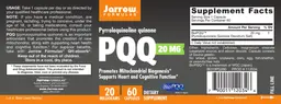 Label for PQQ 20 mg