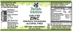 Label for Chelated Zinc