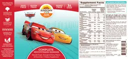 Label for Complete Multivitamin Gummies Cars