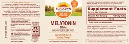Label for Melatonin 10 mg