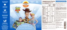 Label for Complete Multivitamin Gummies Toy Story 4