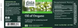 Label for Oil of Oregano
