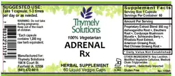 Label for Adrenal Rx