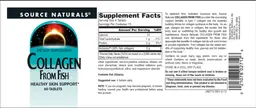 Label for Collagen from Fish
