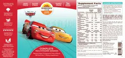 Label for Complete Multivitamin Gummies Cars