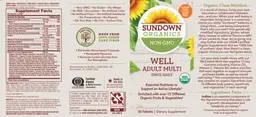 Label for Well Adult Multi