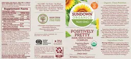 Label for Positively Pretty Hair, Skin & Nails Complex