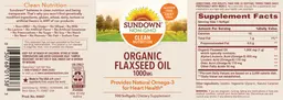 Organic Flaxseed Oil 1000 mg