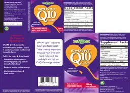 Label for SMART Q10 100 mg Maple Nut Flavored