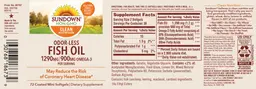 Label for Odor-Less Fish Oil 1290 mg