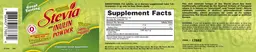 Label for Stevia With Inulin Powder