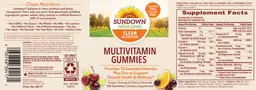 Label for Multivitamin Gummies