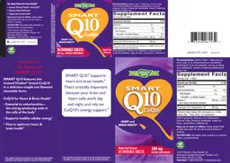 Label for Smart Q10 200 mg Maple Nut Flavor