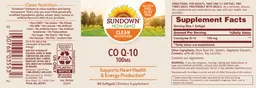 Label for Co Q-10 100 mg