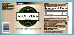 Label for Aloe Vera 100:1 Concentration