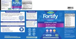 Label for Fortify Women's Probiotic 30 Billion