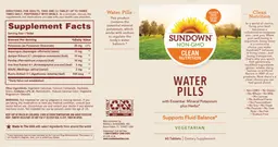 Label for Water Pills