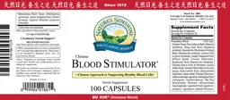 Label for Chinese Blood Stimulator