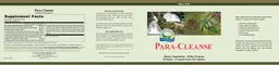 Label for Para-Cleanse