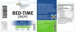Label for Bed-Time Drops