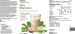 Label for Soy Protein Unflavored