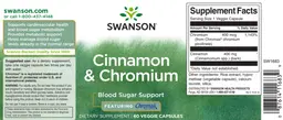 Label for Cinnamon & Chromium featuring Chromax Chromium Picolinate