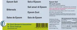 Label for Epsom Salt