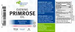 Label for Evening Primrose Oil 500 mg