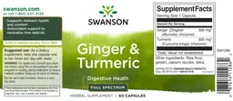 Label for Ginger & Turmeric Full Spectrum