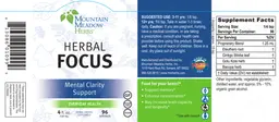 Label for Herbal Focus