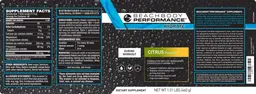 Label for Hydrate Citrus Flavored