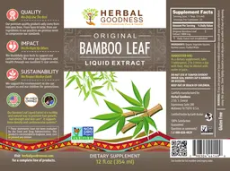 Label for Original Bamboo Leaf Liquid Extract