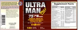 Label for Ultra Man Max Daily Multi