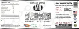 Label for Alphagen Gummy Candy