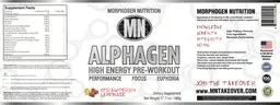 Label for Alphagen Strawberry Lemonade