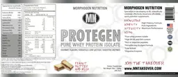 Label for Protegen Peanut Butter and Jelly