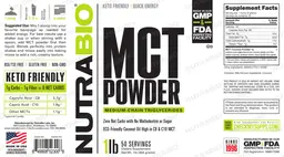 Label for MCT Powder