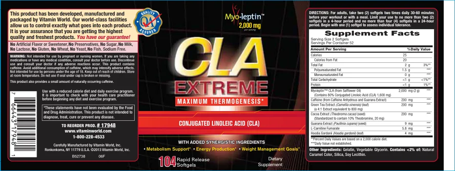 Label for CLA Extreme