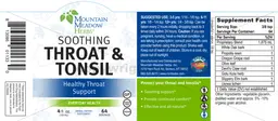 Label for Soothing Throat & Tonsil