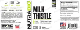 Label for Milk Thistle 300 mg