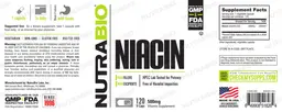 Label for Niacin 500 mg