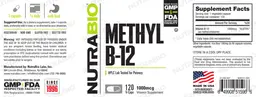 Label for Methyl B-12 1000 mcg