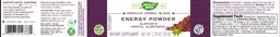 Label for Energy Powder