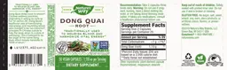 Label for Dong Quai Root 1130 mg