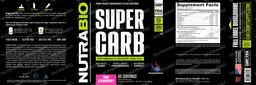 Label for Super Carb Kiwi Strawberry