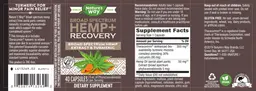 Label for Broad Spectrum Hemp+ Recovery