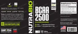 Label for BCAA 2500