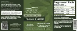 Label for Camu-Camu Nature's Vitamin C