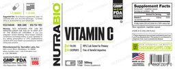 Label for Vitamin C 500 mg