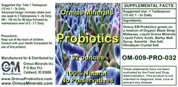 Label for Probiotics